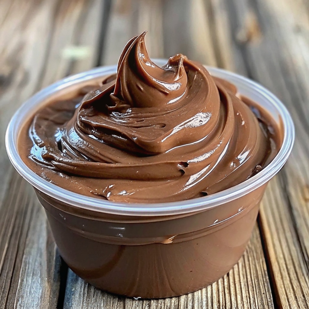 Crema de chocolate para relleno y cubierta de pasteles
