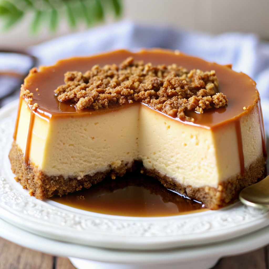 Flan de galletas maría sin horno