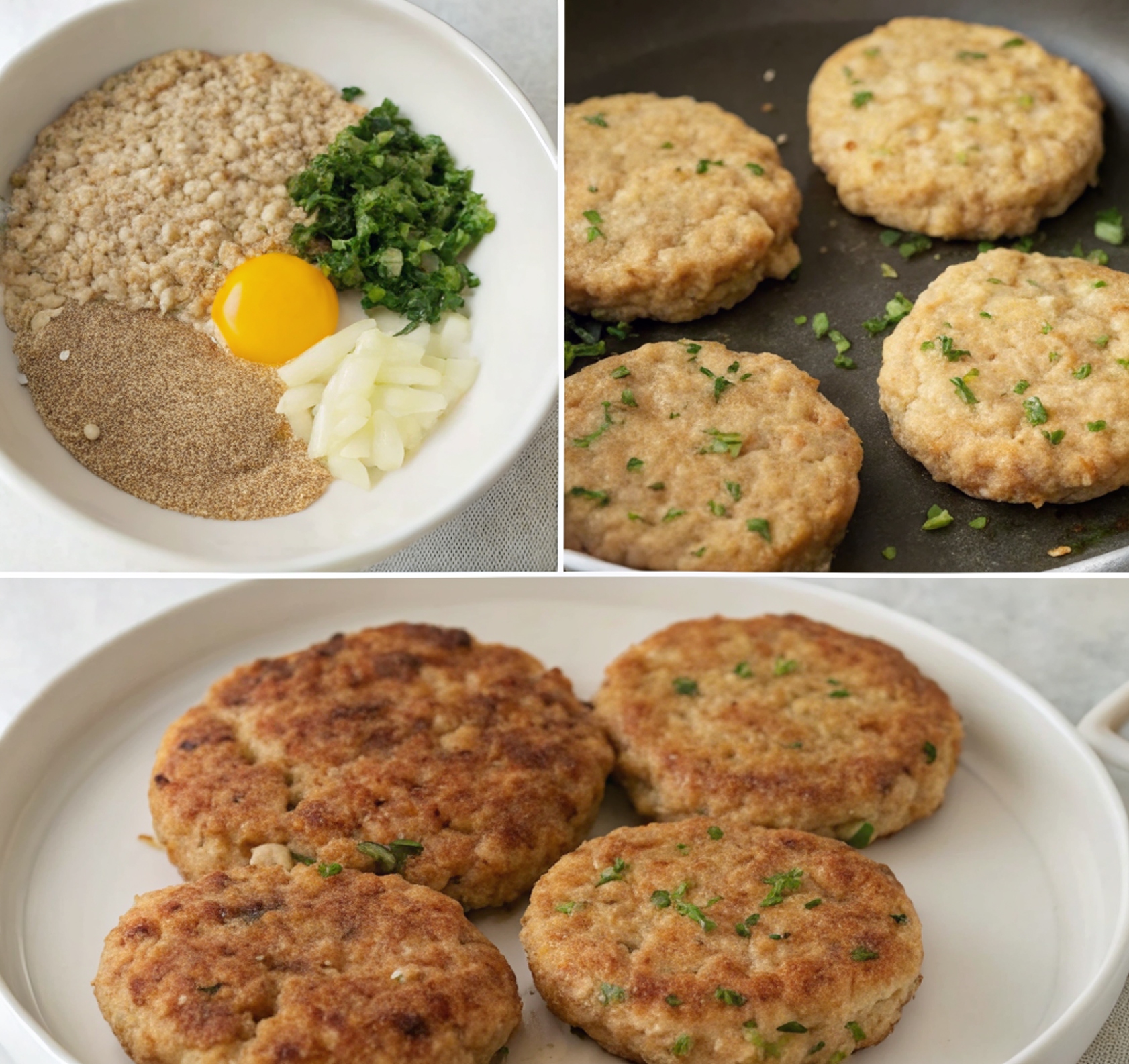 Tortitas de atún saludables