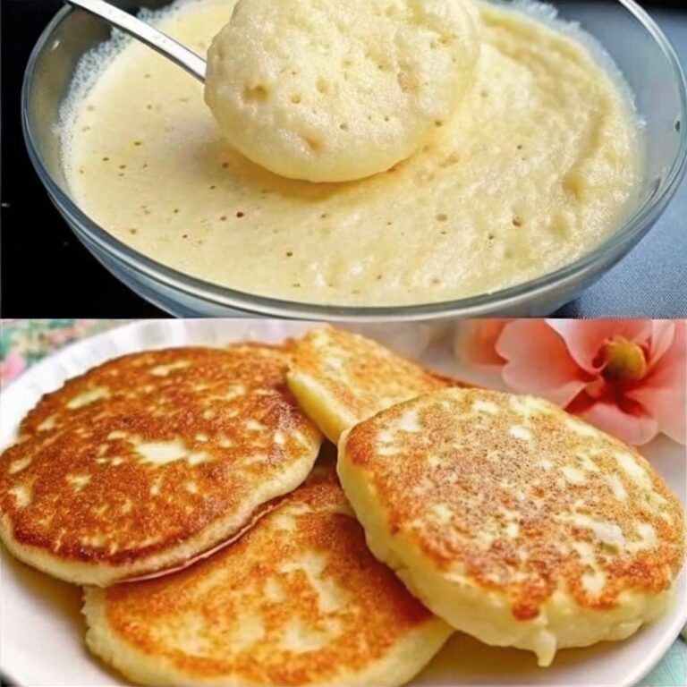Panqueques con yogur y manzanas