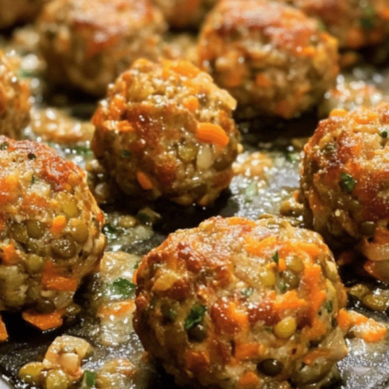 Albóndigas de Lentejas y Zanahoria: Saludables, Fáciles y Deliciosas