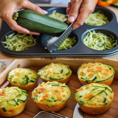 Muffins de Calabacín, Papa, Zanahoria y Queso: Nutritivos, Fáciles y Llenos de Sabor