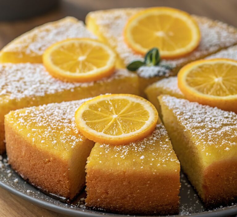 Pastel de Maicena con Harina de Maíz y Naranja – Esponjoso, Aromático y Sin Harina de Trigo