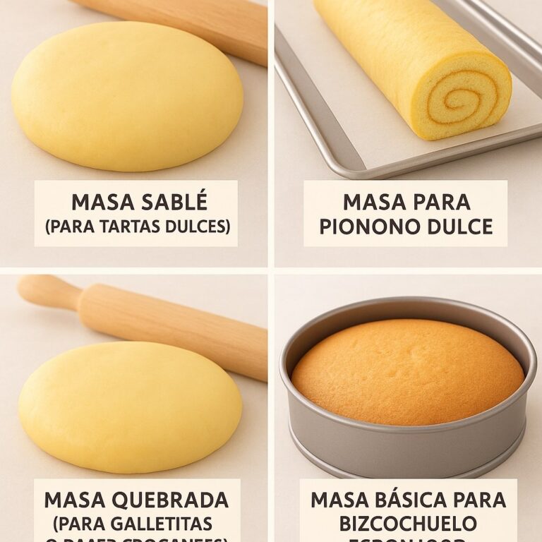4 Recetas de Masas Básicas que Debes Dominar
