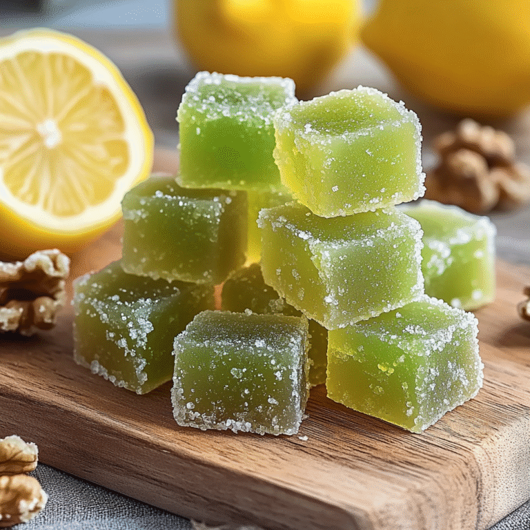 Té verde, limón y jengibre masticables