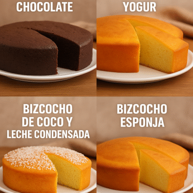 Te Enseño 4 Exquisitas Recetas de Bizcochos Caseros