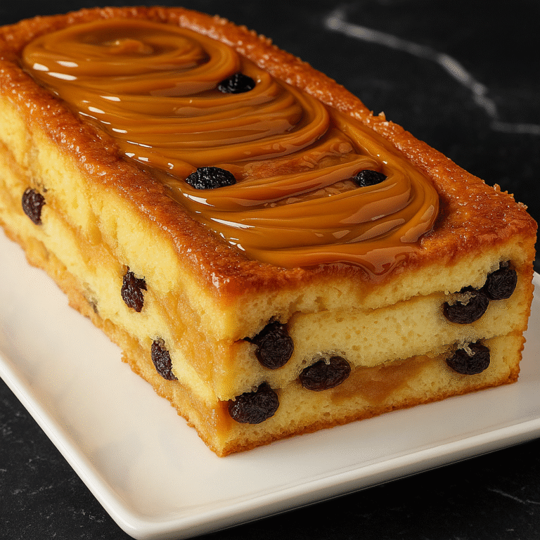 Budín de pan con dulce de leche: el postre casero que conquista corazones