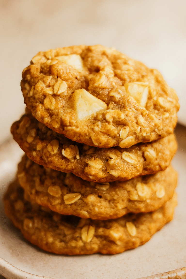 Galletas de Avena y Manzana: La Receta Definitiva para un Capricho Saludable sin Harina, Azúcar ni Aceite