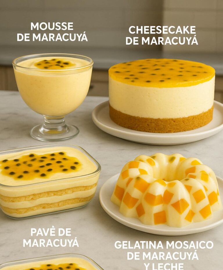 Cuatro Recetas Irresistibles de Postres con Maracuyá: ¡El Toque Tropical que tu Paladar Desea!