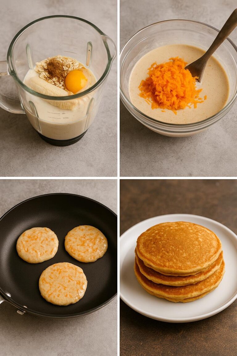 Hotcakes de avena con zanahoria: desayuno saludable, suave y delicioso