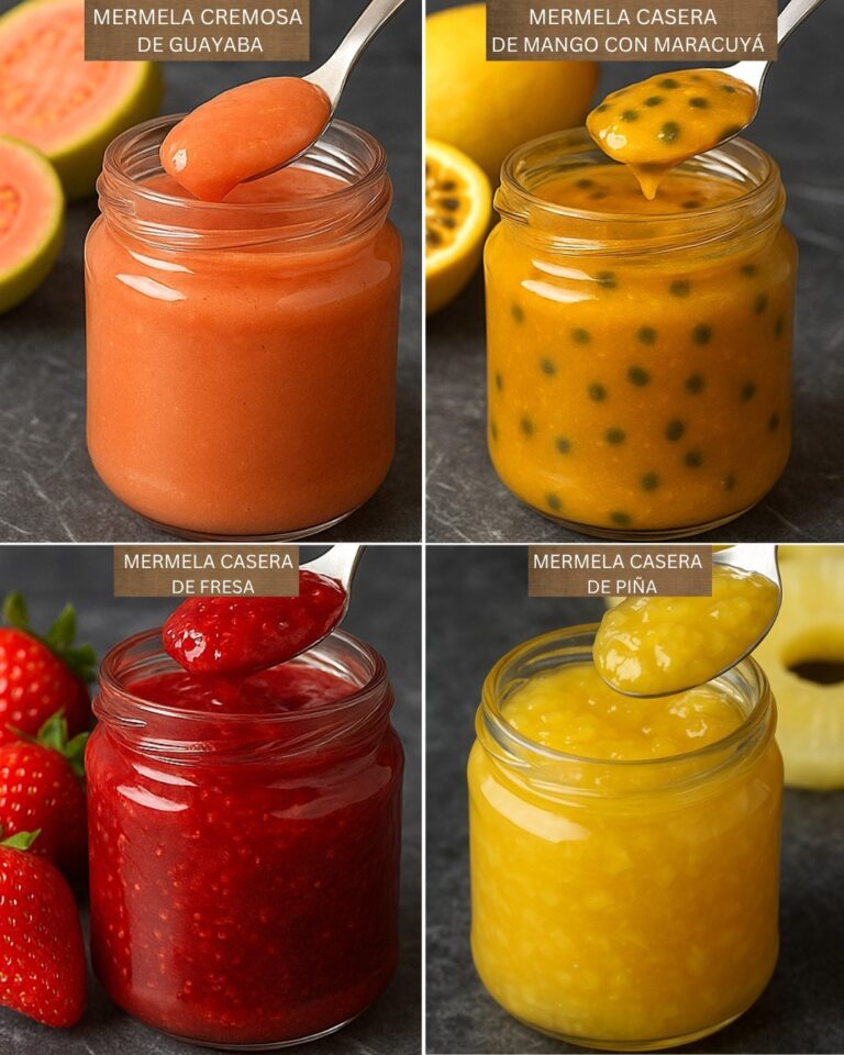 TE ENSEÑO 4 EXQUISITAS RECETAS DE MERMELADAS CASERAS