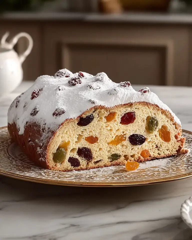 A delicious plate of Authentic German Stollen Recipe